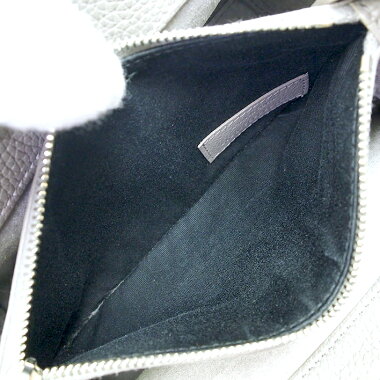 【中古】【美品】イヴサンローランナノ2WAYショルダーバッグ斜め掛けシルバー金具サック・ド・ジュール466283【ハンドバッグ】