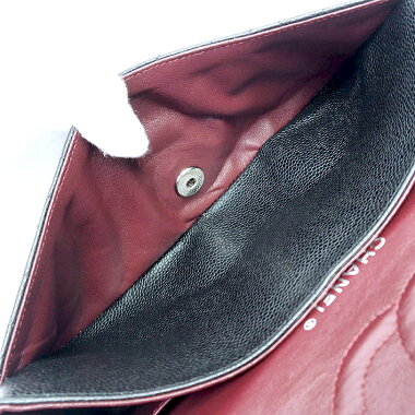 [Used] [almost new] 25W chain W flap silver metal mattresse A01112 [shoulder bag]