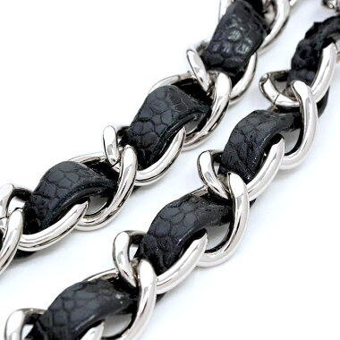 [Used] [almost new] 25W chain W flap silver metal mattresse A01112 [shoulder bag]