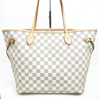 [Pre] [almost new] Louis Vuitton Neverfull MM Damier Azur N41605 [Tote]