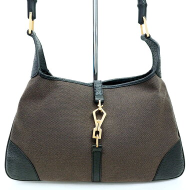 【中古】【美品】グッチジャッキーワンショルダー肩掛けゴールド金具バンブー0014060002058【ショルダーバッグ】