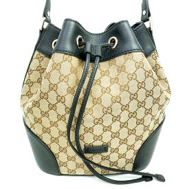 [Used] Gucci bucket bag drawstring GG pattern diagonal hanging gold metal fittings GG canvas 388703 520981 [Shoulder bag] [GOODA published] [Unused / New old goods]