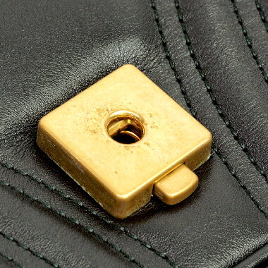 [Pre-owned] [Almost new] Gucci Quilting Medium Chain Shoulder Crossbody Bag GG Logo Vintage Gold Hardware GG Marmont 443496/213048 [Shoulder Bag]