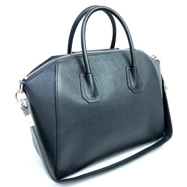 [Used] [Good Condition] Givenchy Medium 2WAY Shoulder Bag Crossbody Bag Silver Hardware Antigona BB05100012 [Handbag]