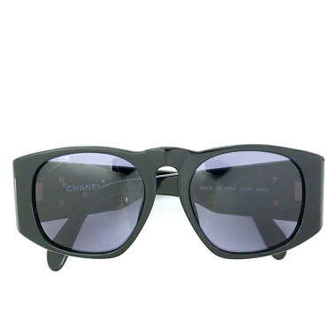 [Used] [Good Condition] Chanel CC Logo Eyewear Full Rim Gold Hardware Coco Mark 0145194305 Ladies Sunglasses [Accessories]