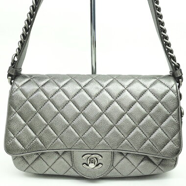 [Used] [Good Condition] Chanel Matrasse Chain Shoulder Shoulder Antique Silver Hardware Kokomark A93999 [Shoulder Bag]