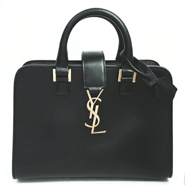 [Used] [Beautiful] Yves Saint Laurent Baby Cabass 2WAY Shoulder Bag YSL Logo Gold Hardware Cabas 472466 [Handbag]