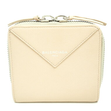 【中古】【ほぼ新品】バレンシアガビルフォードジップアラウンドコンパクトウォレット折財布ペーパー371662【二つ折り財布】