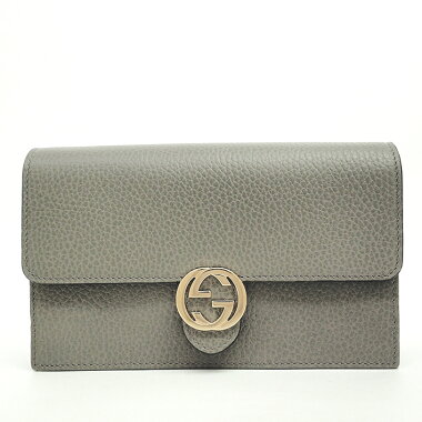 【新入荷商品】【中古】【ほぼ新品】グッチダブルGチェーンウォレット斜め掛け2WAYクラッチバッグインターロッキングG510314・0416【ショルダーバッグ】