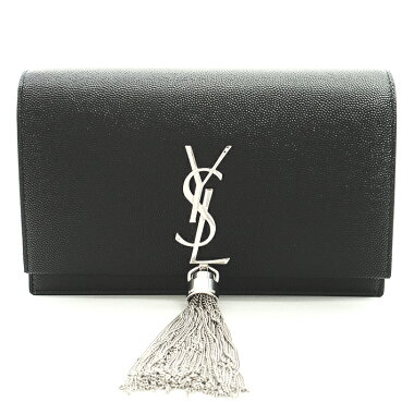 [New Arrivals] [Used] [Unused / New Old Goods] Yves Saint Laurent YSL Logo Kate Fringe Tassel Chain Shoulder Crossbody Bag Silver Hardware Classic Monogram 452159 [Wallet]