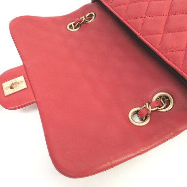 【新入荷商品】【中古】【美品】シャネルバレンタインシリーズココマークウッドチャーム付きWチェーンショルダーアンティークゴールド金具マトラッセA49199【ショルダーバッグ】