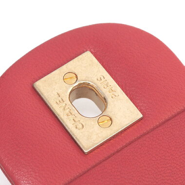 【新入荷商品】【中古】【美品】シャネルバレンタインシリーズココマークウッドチャーム付きWチェーンショルダーアンティークゴールド金具マトラッセA49199【ショルダーバッグ】