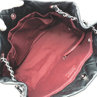 【新入荷商品】【中古】【美品】シャネルチェーンショルダートートCCマトラッセステッチシルバー金具ココマーク【ショルダーバッグ】