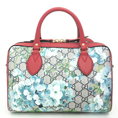 [New arrival goods] [Used] [Beautiful goods] Gucci 2WAY shoulder bag Mini Boston bag Gold metal fittings GG Blooms 546314/585795 [Handbag]