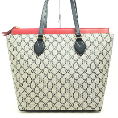 [New arrival goods] [Used] [Beautiful goods] GG pattern semi-shoulder shoulder GG Supreme 415721525040 [Tote bag]
