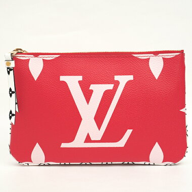 [New Products] [Pre-owned] [Good Condition] Louis Vuitton Shet Double Zip Monogram Giant M67561 [Wallet]