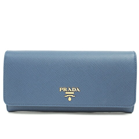プラダ 長財布 パスケース付き 二つ折り フラップウォレット ゴールドロゴ サフィアーノ メタル 1MH132 ブランド PRADA ギフト プレゼント 送料無料 中古 ご褒美 クリスマス 冬