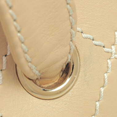 【GOODA掲載】【新入荷商品】【中古】【美品】ココマークターンロックフラップバッグ肩掛けゴールド金具ワイルドステッチ【ショルダーバッグ】