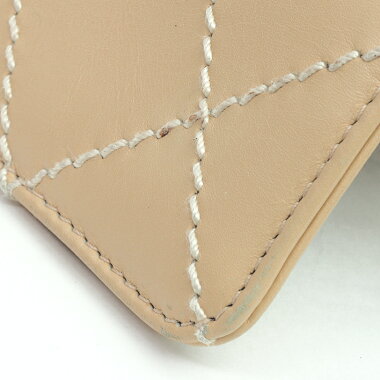 【GOODA掲載】【新入荷商品】【中古】【美品】ココマークターンロックフラップバッグ肩掛けゴールド金具ワイルドステッチ【ショルダーバッグ】