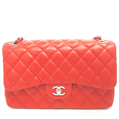 [GOODA] [new stock] [pre-owned] Chanel 30W chain shoulder W flap coco mark dekamato silver hardware Matrasse A58600 [shoulder bag]