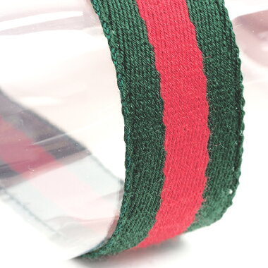 【GOODA掲載】【新入荷商品】【中古】19クルーズオフィディアミニビニールバッグクリアバッグポシェット斜め掛けGGマーモント×ウェブ517350・493075【ショルダーバッグ】