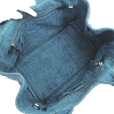 [GOODA] [New stock] [pre-owned] Bijou Tadzu 2WAY handbag shoulder bag silver metal fittings Kanapa B2642O [tote bag]