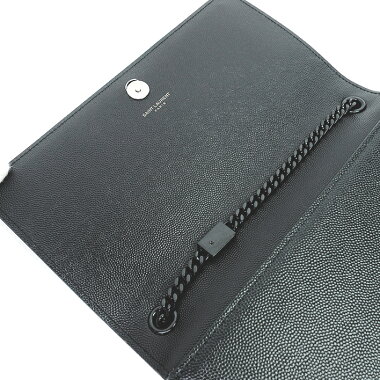 [GOODA] [New Arrivals] [Used] Classic Satchel YSL Logo Chain Shoulder Diagonal Crossbody Black Hardware Kate 364021 [Shoulder Bag]