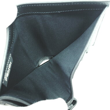 【GOODA掲載】【新入荷商品】【中古】フェンディスモールウォレットミニ財布ゴールド金具エフイズ8M0387【二つ折り財布】