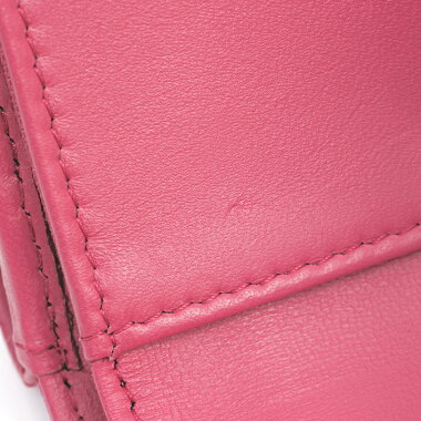 【GOODA掲載】【新入荷商品】【中古】シャネルマトラッセCC三つ折りスモールコンパクトウォレットシルバー金具ココマークA84401【二つ折り財布】