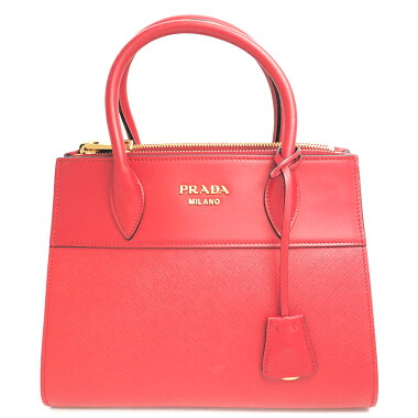 [GOODA] [New Arrivals] [Used] [Almost New] Prada Paradigm Bag Top Handle 2WAY Shoulder Bag Gold Hardware Saffiano City 1BA103 [Handbag]