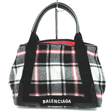 [GOODA] [New stock] [Pre-owned] [Almost new] Balenciaga S check silver hardware hippo 3399339 [Handbag]