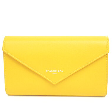 [GOODA] [New Products] [Pre] Balenciaga Zip Around Bi-fold Wallet Silver Hardware Paper Manny 371661 [Long Wallet]