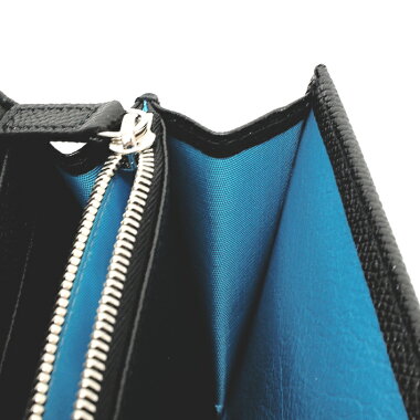 [GOODA] [new stock] [pre-owned] Bvlgari logo clip bi-fold flap wallet silver hardware Bvlgari Bvlgari 30414 [long wallet]