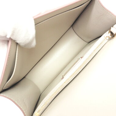 【中古】サルヴァトーレフェラガモニュービアンコクロスボディバッグフラップチェーンショルダー斜め掛けウォレットゴールド金具ヴァラリボン21G877【ショルダーバッグ】【GOODA掲載】【未使用品・新古品】