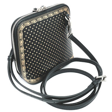 [Used] Gucci GUCCY Print Star Gold Frame Diagonal Mini Pochette 2WAY Pouch Antique Style Silver Metal Fittings GUCCY SEGA511189213317 [Shoulder Bag] [GOODA] [Unused / New / Old]