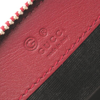 【中古】グッチGG柄ラウンドファスナー小銭入れコインパースゴールド金具マイクログッチシマ449896・496085【コインケース】【GOODA掲載】【新品同様】