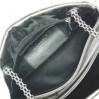 [Used] Chanel Mademoiselle Chain Shoulder CC Bowling Bag Antique Silver Hardware Coco Mark A49853 [Shoulder Bag] [GOODA] [Good Condition]