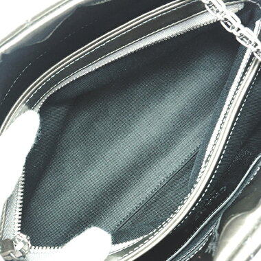 [Used] Chanel Mademoiselle Chain Shoulder CC Bowling Bag Antique Silver Hardware Coco Mark A49853 [Shoulder Bag] [GOODA] [Good Condition]