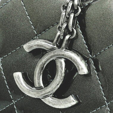 [Used] Chanel Mademoiselle Chain Shoulder CC Bowling Bag Antique Silver Hardware Coco Mark A49853 [Shoulder Bag] [GOODA] [Good Condition]