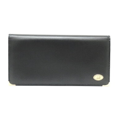[Used] Dunhill bi-fold long wallet wallet gold metal fittings Oxford [long wallet] [GOODA posting] [as good as new]