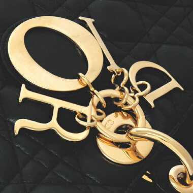 【中古】クリスチャンディオールカナージュステッチトートバッグゴールド金具レディディオールCAL44560【ハンドバッグ】【GOODA掲載】【美品】