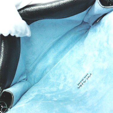 【中古】プラダ2WAYフリンジバッグ斜め掛けアンティークシルバー金具エティケット1BD082【ショルダーバッグ】【GOODA掲載】【美品】