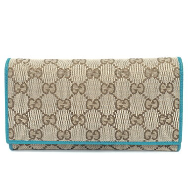 【中古】グッチGG柄二つ折りロングウォレットGGキャンバス3460580416【長財布】【GOODA掲載】【美品】