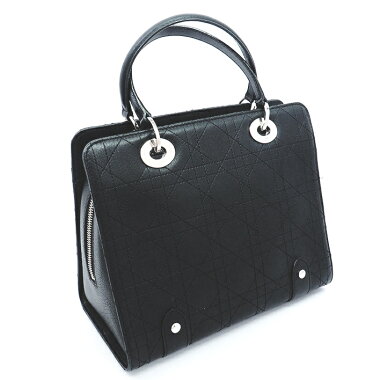 [Used] Christian Dior Canage Stitch Silver Hardware Lady Dior VEA44594 [Handbag] [GOODA] [Good Condition]