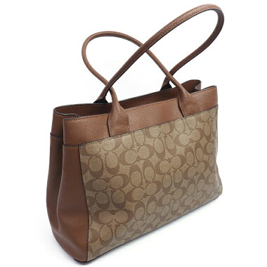 コーチケイシートートゴールド金具シグネチャーF31475【トートバッグ】【美品】