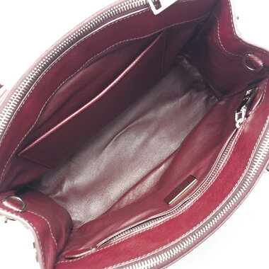 Prada 2WAY Shoulder Bag Triangular Logo Silver Hardware Saffir Norx 1BA863 [Handbag] [Good Condition]