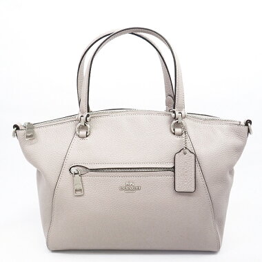 コーチ2WAYショルダーバッグシルバー金具斜め掛け79997【ハンドバッグ】【美品】【中古】