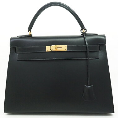 [Beautiful goods] Hermes 32 outer sewing 2WAY shoulder bag Gold metal fittings Kelly [Handbag]