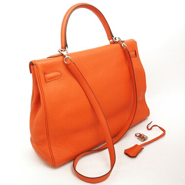 [Beauty] Hermes 35 internal stitch 2WAY shoulder bag silver metal fittings Kelly [handbag]