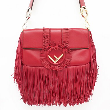 【新品同様】フェンディミニ2WAYショルダーバッグシルバー金具バイザウェイ8BL135【ハンドバッグ】